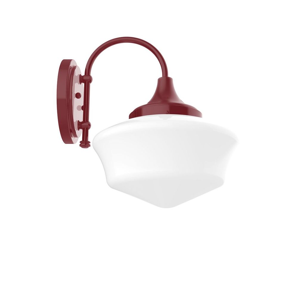 Montclair Lightworks SCC021-55 Schoolhouse 12" Wall Sconce In Barn Red